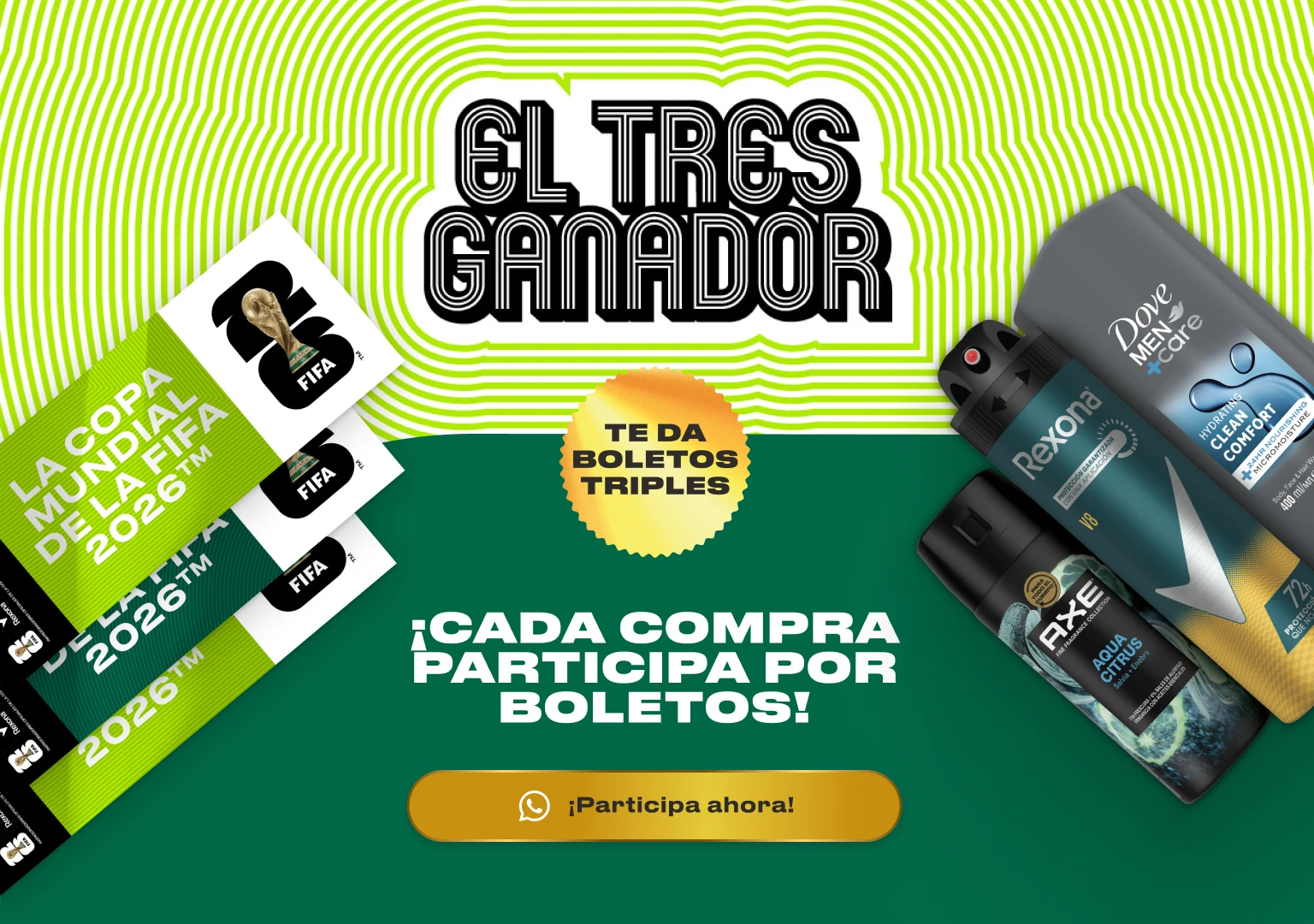 CADA COMPRA PARTICIPA POR BOLETOS